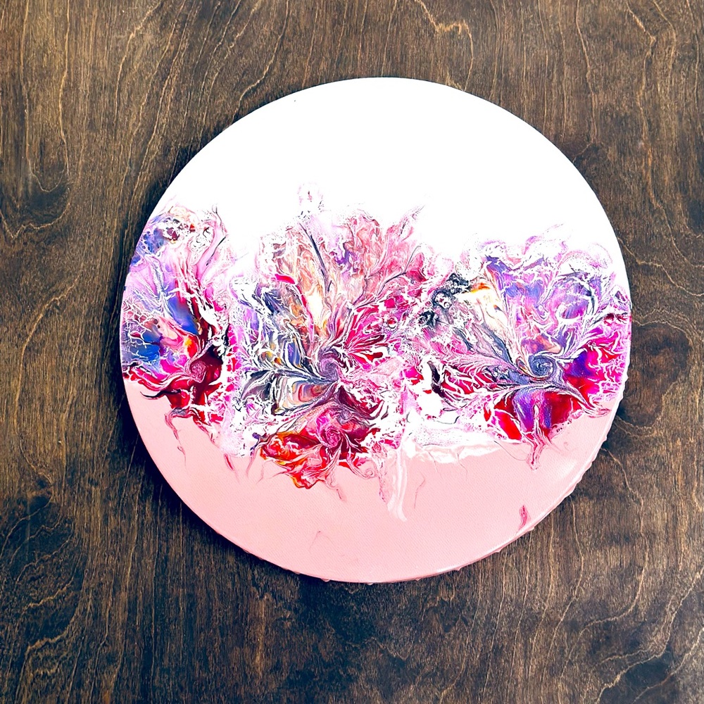 Abstract Acrylic Pour artwork